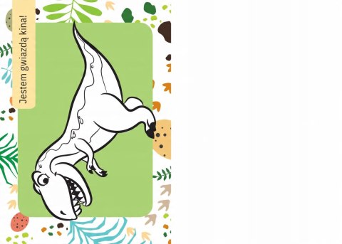 Kolorowanka z tatuażami świecą w ciemności! Dinozaury Skrzat