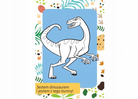 Kolorowanka z tatuażami świecą w ciemności! Dinozaury Skrzat