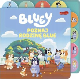 Książka z registrami Bluey Poznaj rodzinę Blue Harperkids