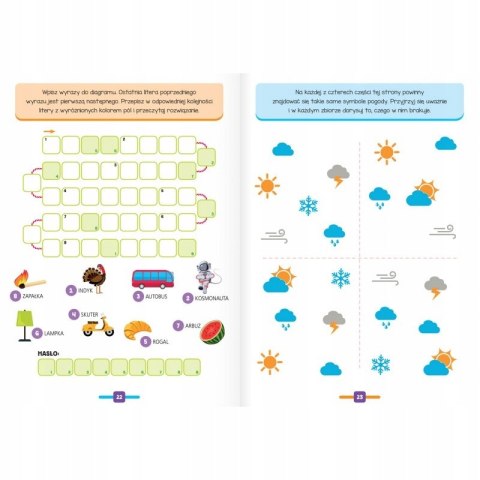 Łamigłówki na słońce i na deszcz Zadania 6+ Aksjomat