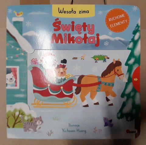 OUTLET Książeczka Święty Mikołaj Wesoła Zima z Ruchomymi Okienkami