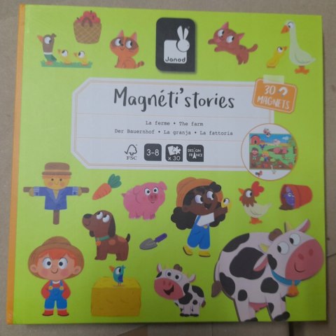 OUTLET Magnetyczna Układanka Farma Magneti'stories 3+ Janod J05451