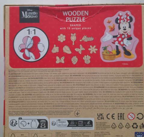 OUTLET Puzzle drewniane Wesoła Myszka Minnie 50 elementów 20279 Trefl