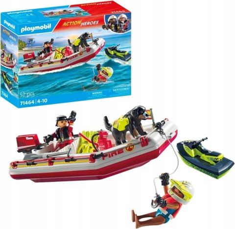 Playmobil 71464 Łódź straży pożarnej ze skuterem wodnym