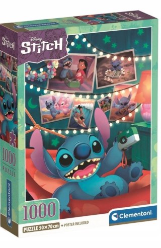 Puzzle 1000 elementów Disney Stitch Clementoni 39793 Compact