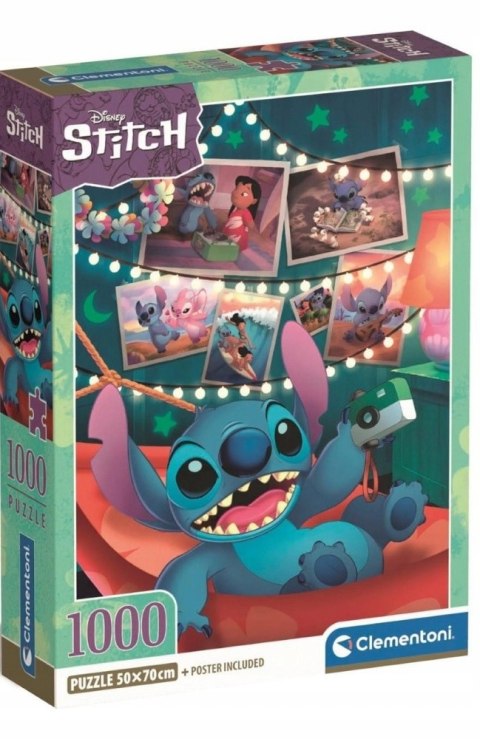 Puzzle 1000 elementów Disney Stitch Clementoni 39793 Compact