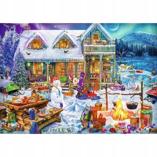 Puzzle 1000 elementów Zimowy czas 10948 Trefl Świąteczne