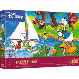 Puzzle 160 elementów 40053 Disney Przygoda nad jeziorem 40-lecie Trefl