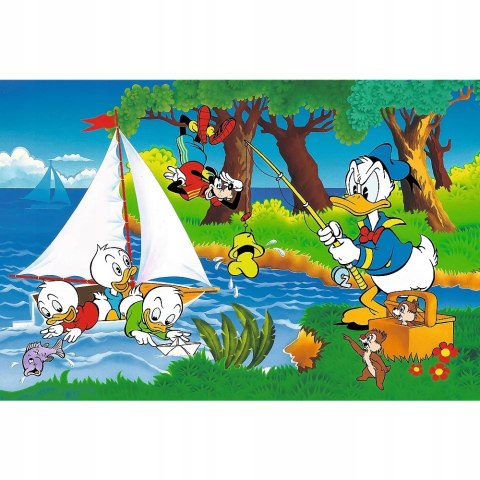 Puzzle 160 elementów 40053 Disney Przygoda nad jeziorem 40-lecie Trefl