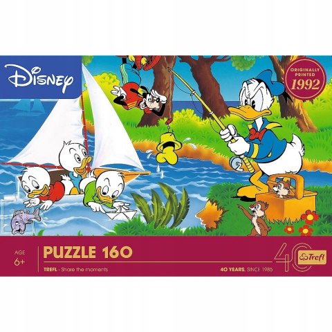 Puzzle 160 elementów 40053 Disney Przygoda nad jeziorem 40-lecie Trefl