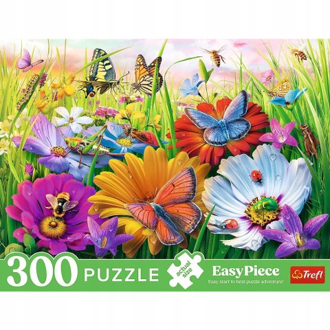 Puzzle 300 elementów EasyPiece Owady na łące 23103 Trefl