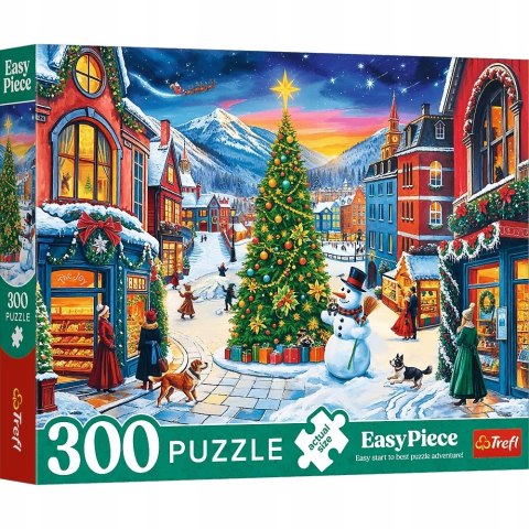 Puzzle 300 elementów EasyPiece Świąteczne miasteczko 23104 Trefl Święta