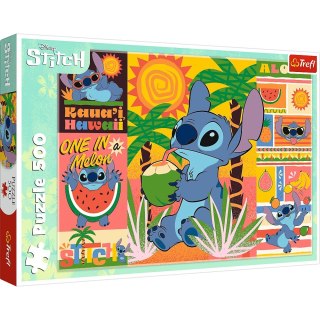 Puzzle 500 elementów Stitch Wakacje ze Stichem 37483 Trefl Premium Quality