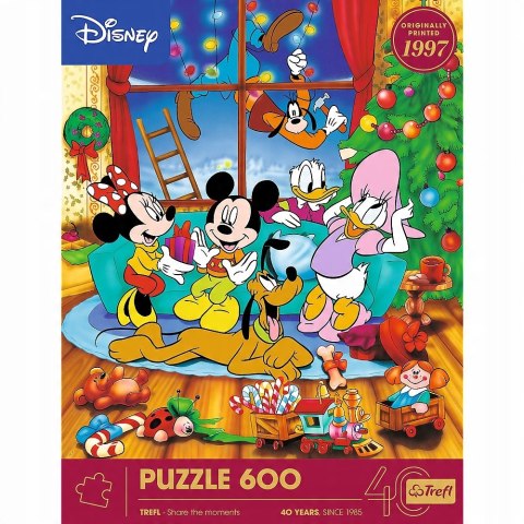 Puzzle 600 Myszka Miki i Przyjaciele Święta 37602 Disney 40-lecie Trefl