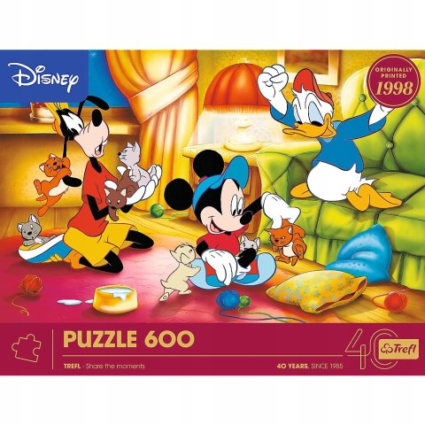 Puzzle 600 elementów 40-lecie Myszka Miki i Przyjaciele 37601 Trefl