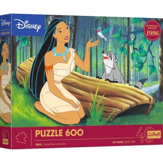 Puzzle 600 elementów Pocahontas 37605 Disney 40-lecie Trefl