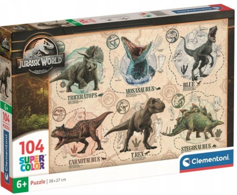 Puzzle Clementoni 27179 Super Kolor 104 elementów Jurassic World
