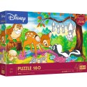Puzzle Disney 160 elementów 40054 Bambi i leśni przyjaciele 40-lecie Trefl