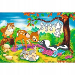 Puzzle Disney 160 elementów 40054 Bambi i leśni przyjaciele 40-lecie Trefl