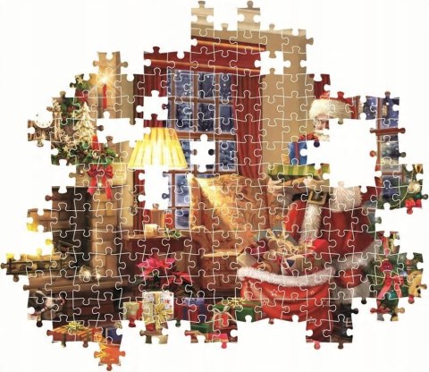 Puzzle Świąteczne 1000 elementów 39924 Clementoni Święty Mikołaj