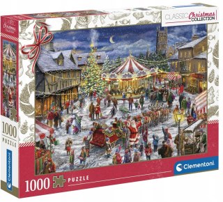 Puzzle Świąteczne 1000 elementów 81505 Christmas Clementoni Gwiazdka