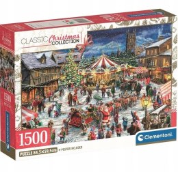 Puzzle Świąteczne 1500 elementów Compact Christmas 31725 Clementoni