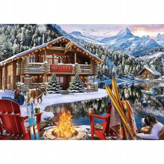 Puzzle Świąteczne 2x500 elementów Święta w górach 37540 Trefl 2w1