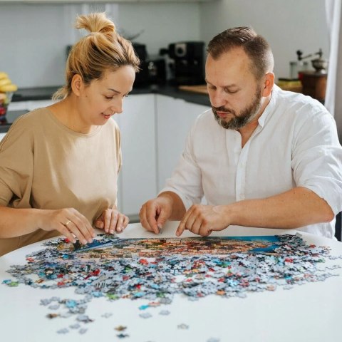 Puzzle Świąteczne 2x500 elementów Święta w górach 37540 Trefl 2w1