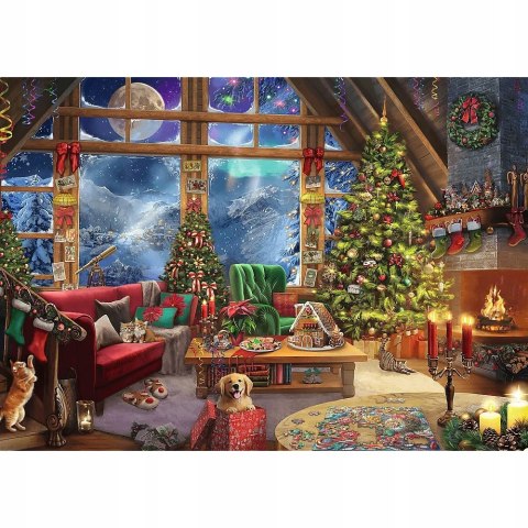 Puzzle Świąteczne 2x500 elementów Święta w górach 37540 Trefl 2w1