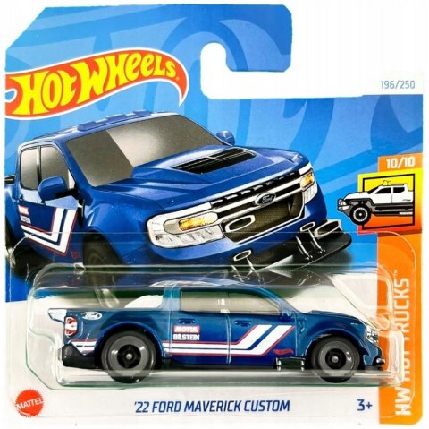 Samochód Hot Wheels HRY78 Hot Trucks '22 Ford Maverick Custom niebieski