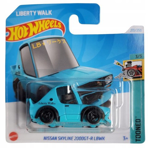 Samochód Hot Wheels Tooned Nissan Skyline 2000GT-R LBWK HRY85 niebieski
