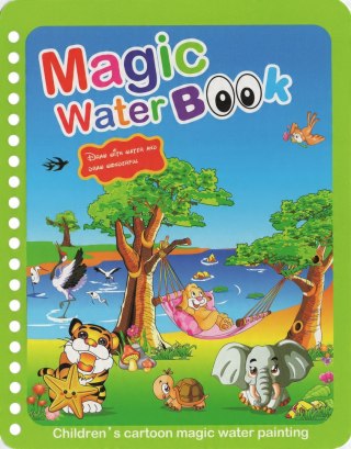 Śliczne Zwierzątka Magiczna Kolorowanka Wielokrotnego Użytku z Pisakiem
