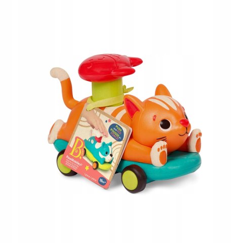Autko Zwierzak z Napędem (push&go) Kotek B.Toys PawMobiles