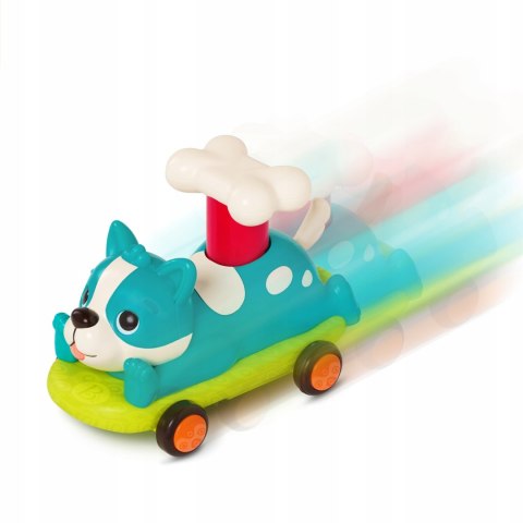 Autko Zwierzak z Napędem (push&go) Piesek Turkusowy B.Toys PawMobiles