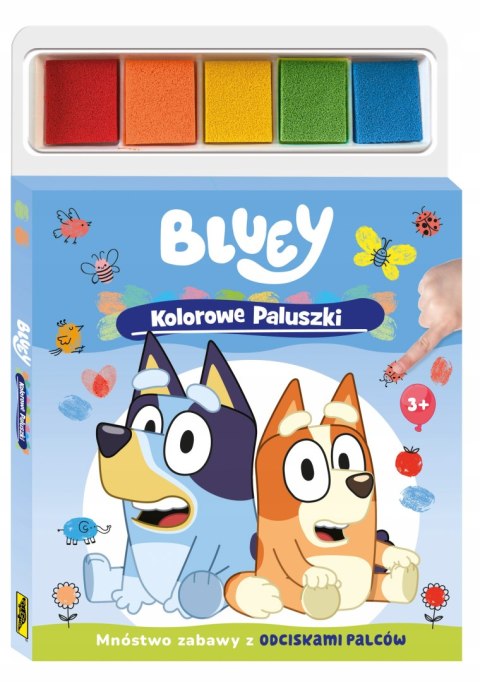 Bluey Kolorowe paluszki Paluszkowe malowanki Maluj rączkami