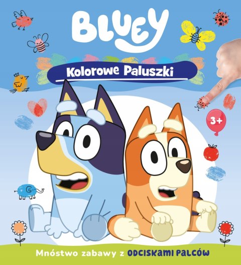 Bluey Kolorowe paluszki Paluszkowe malowanki Maluj rączkami