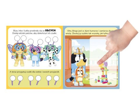 Bluey Kolorowe paluszki Paluszkowe malowanki Maluj rączkami