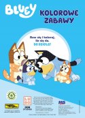 Bluey Megazestaw Kolor i Akcja Start Naklejki + Flamastry i Pisaki żelowe