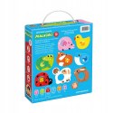 CzuCzu Pierwsze puzzle Maluszki dla dzieci 1+ 8 układanek z dziurką