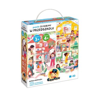 CzuCzu Puzzle Edukacyjne Co robimy W przedszkolu 40 elementów Czu Czu