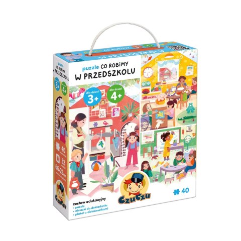 CzuCzu Puzzle Edukacyjne Co robimy W przedszkolu 40 elementów Czu Czu