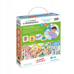 CzuCzu Puzzle Edukacyjne Co robimy W przedszkolu 40 elementów Czu Czu