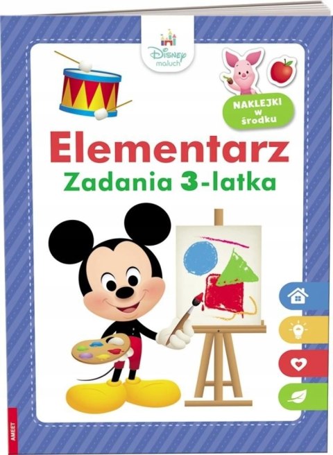 DIsney Maluch Elementarz Zadania 3-latka Ameet