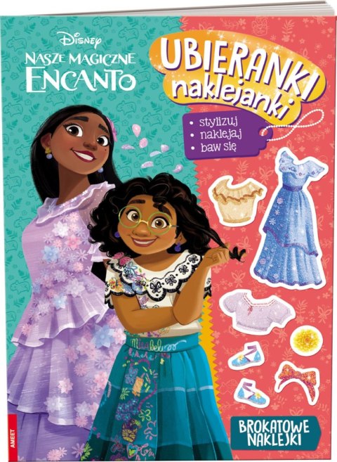 Disney Encanto ubieranki naklejanki Ameet Brokatowe Naklejanki