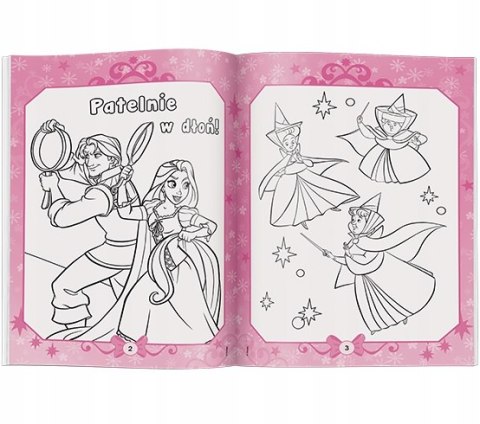 Disney Księżniczka Koloruję ! Malowanka z naklejkami Ameet