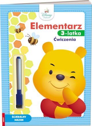 Disney Maluch Elementarz 3-latka ćwiczenia Ameet Ścieralny Mazak