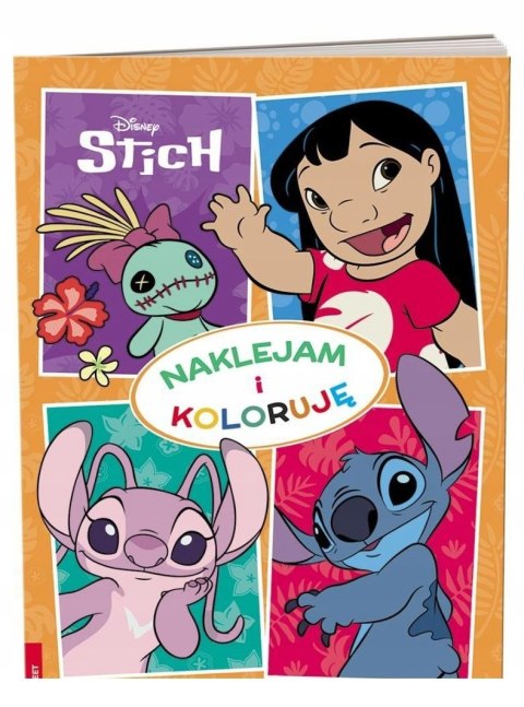 Disney Stich Naklejam i Koloruję Ameet Naklejki