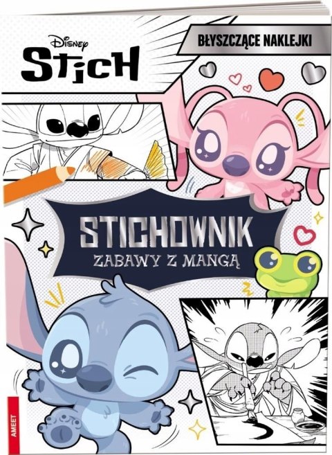 Disney Stich Stichownik Zabawy z mangą Ameet Błyszczące Naklejki