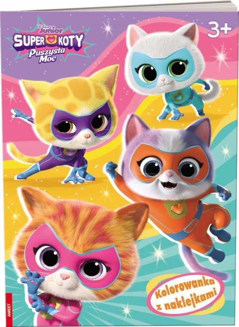 Disney Superkoty kolorowanka z naklejkami Ameet