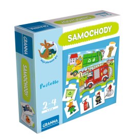 Gra Puzlotto Puzzle Samochody Granna Układanka 2-4 lata
